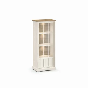 Evan - Kolomkast Patio - KB1R - K468 - Lariks/Oude teak - 77x185x50cm | Belga Meubelen Outlet