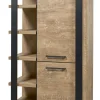 Evan - Kolomkast Udine - KB1R - K661 - Oranje teakhout/Zwart - 431x191x52cm | Belga Meubelen Fashion