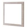 Evan - Spiegel Lucca - SP3 - K541 - Millenium eik licht grijs/Zwart - 60x60x2cm | Belga Meubelen Hot