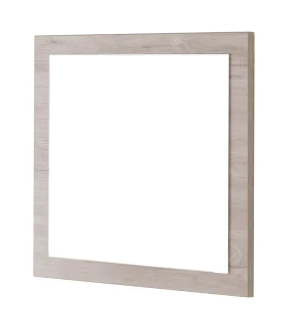 Evan - Spiegel Lucca - SP3 - K541 - Millenium eik licht grijs/Zwart - 60x60x2cm | Belga Meubelen Hot