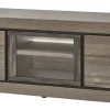 Evan - TV-Meubel Belluno - TV1 - K538 - Millenium eik donker bruin/Imitatie staal - 137x59x50cm | Belga Meubelen Hot