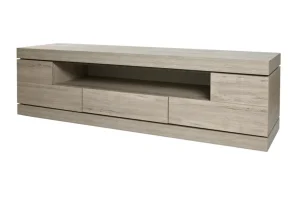 Evan - TV-Meubel Etna - TV2 - K542 - Millenium eik licht grijs/Marmer - 182x54x50cm | Belga Meubelen Clearance