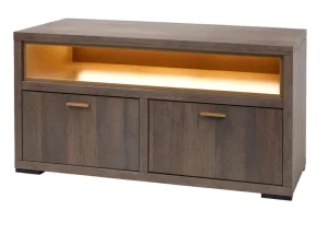 Evan - TV-Meubel Livia - TV1 - K676 - Gouden eik/Goud - 123x60x50cm | Belga Meubelen Fashion