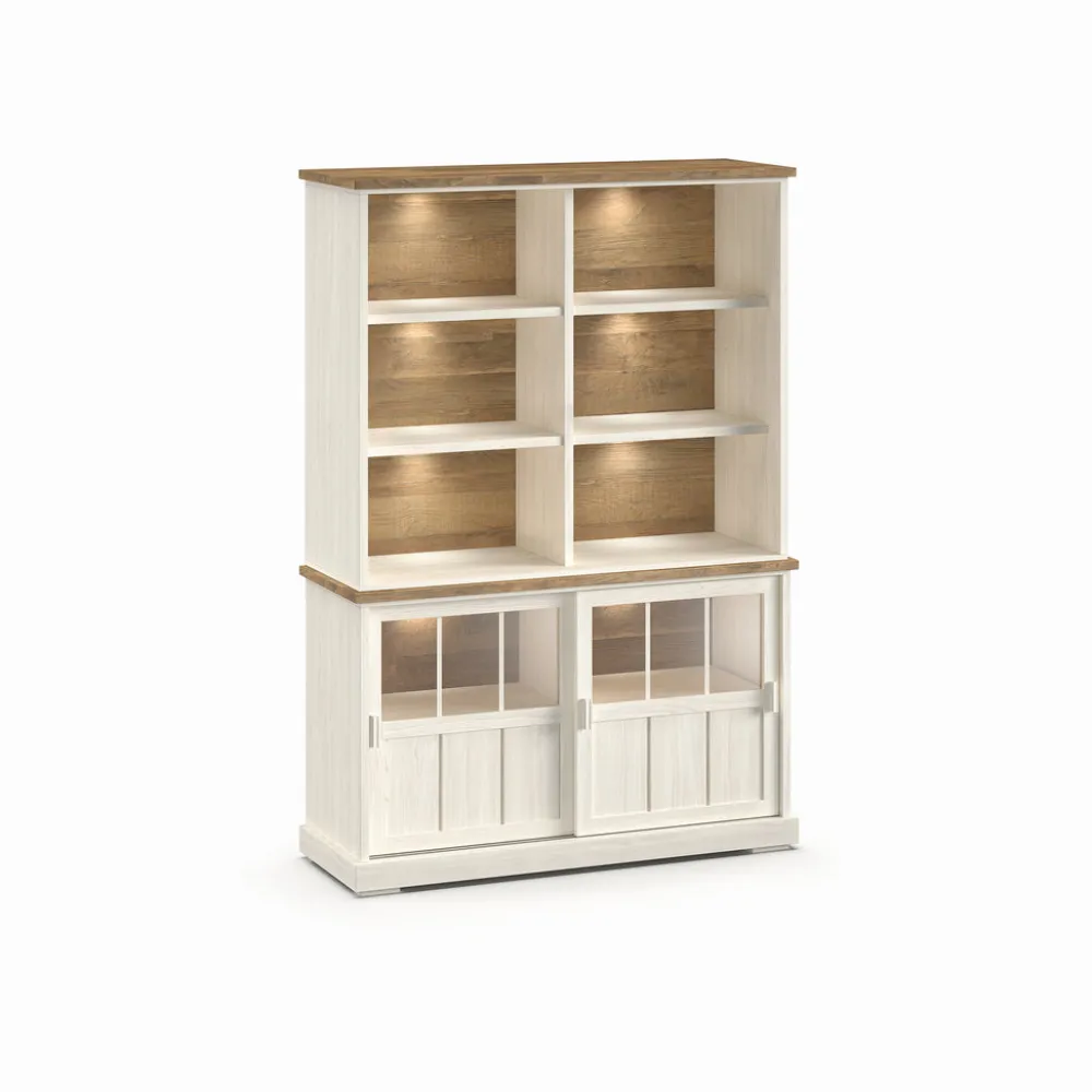 evan__wandkast_patio__drg_0-12.webp Evan - Wandkast Patio - DR4GL+WB9 - K468 - Lariks/Oude teak - 143x208x50cm | Belga Meubelen Hot