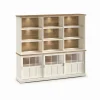 Evan - Wandkast Patio - DR1GL+WB6 - K468 - Lariks/Oude teak - 233x208x50cm | Belga Meubelen Fashion