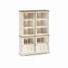 Evan - Wandkast Patio - DR4GL+WV9 - K468 - Lariks/Oude teak - 143x208x50cm | Belga Meubelen Best