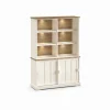 Evan - Wandkast Patio - DR4+WB9 - K468 - Lariks/Oude teak - 143x208x50cm | Belga Meubelen Outlet