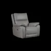 Fauteuil Desenzano - Leder - Grijs - 86x96x62cm | Belga Meubelen Hot