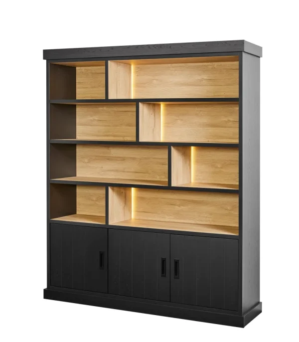 GBO - Bibliotheek Raphael - Nox - 177x221x40cm | Belga Meubelen Online