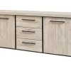 GBO - Dressoir Hercules - Beach Oak + Grey Rock - 230x88x45cm | Belga Meubelen Discount