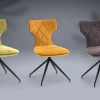 GBO - Eetkamerstoel Billy - Stof - Geel - 47x86x47cm | Belga Meubelen Fashion