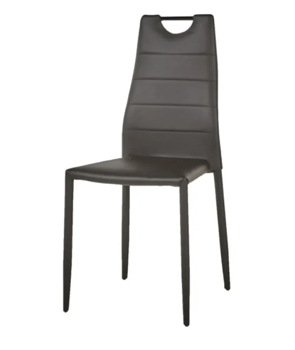 GBO - Eetkamerstoel ST1703 - PU - Zwart - 27x48x46,5cm | Belga Meubelen Discount