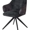 GBO - Eetkamerstoel ST2306-2 - Stof - Donkergrijs - 54x38x50cm | Belga Meubelen Outlet