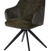 GBO - Eetkamerstoel ST2306-2 - Stof - Donkergoen - 54x38x50cm | Belga Meubelen Fashion
