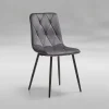 GBO - Eetkamerstoel ST2209 - Stof - Grijs - 40x43x44cm | Belga Meubelen New
