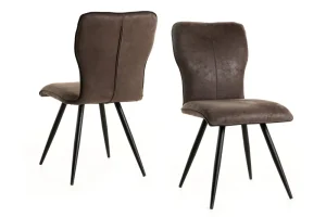 GBO - Eetkamerstoel ST1513 - Stof - Grijs - 43x45x56cm | Belga Meubelen Best