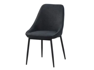 GBO - Eetkamerstoel ST2310-4 - Stof - Zwart - 48x38x50cm | Belga Meubelen New