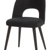 GBO - Eetkamerstoel ST2002 - Stof- Zwart - 46x40x49cm | Belga Meubelen Outlet