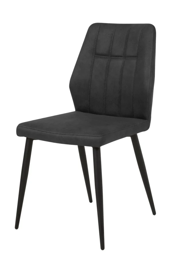 GBO - Eetkamerstoel ST2202 - Stof - Antraciet - 45x45x52cm | Belga Meubelen Best