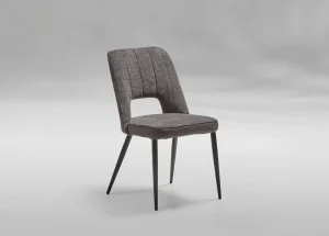 GBO - Eetkamerstoel ST2204 - Stof - Antraciet - 49x42x52cm | Belga Meubelen Sale