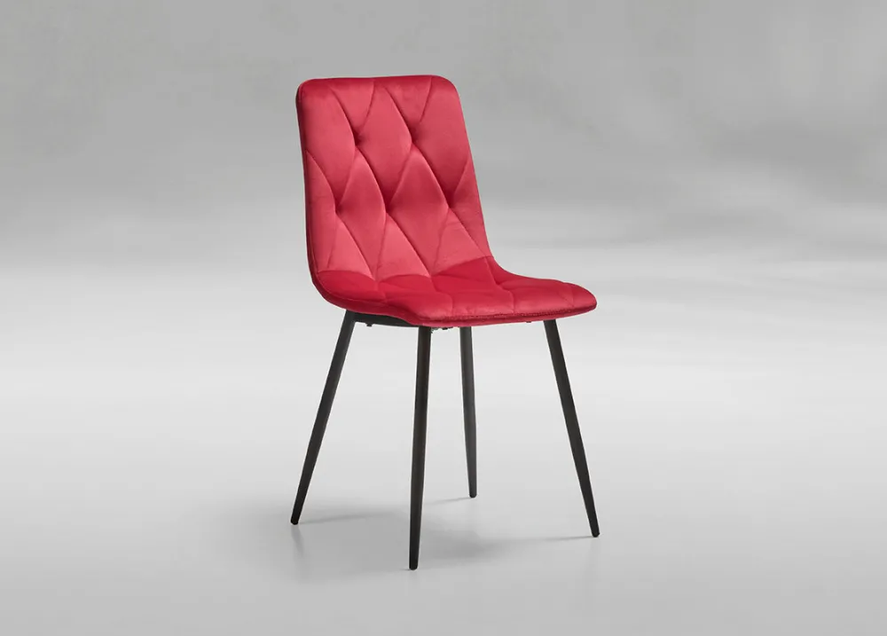 gbo__eetkamerstoel_st__st_0-61.webp GBO - Eetkamerstoel ST2209 - Stof - Rood - 40x43x44cm | Belga Meubelen Outlet