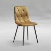 GBO - Eetkamerstoel ST2209 - Stof - Geel - 40x43x44cm | Belga Meubelen Clearance