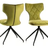 GBO - Eetkamerstoel ST1808 - Stof - Groen - 46x40x47cm | Belga Meubelen Discount