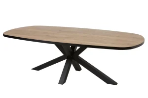 GBO - Eettafel ovaal Pierro TF2101 - Scarlet oak - 200x100x76cm | Belga Meubelen Online