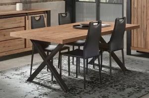 GBO - Eettafel Simon - Uitschuifbaar - Scarlet oak - 180/230x100x100cm | Belga Meubelen Hot