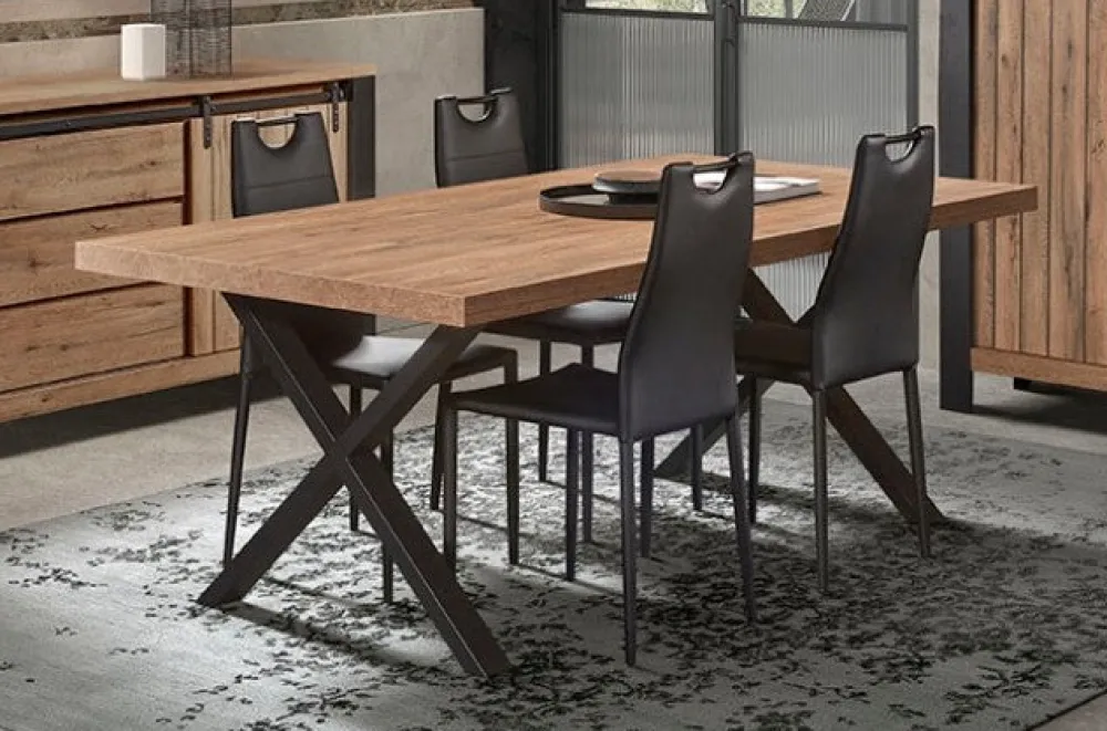 gbo__eettafel_simon_tf__s_0-2.webp GBO - Eettafel Simon TF1915 - Scarlet oak - 170x100x76cm | Belga Meubelen Best