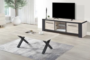 GBO - Salontafel Thor - Beach oak - 135x46x65cm | Belga Meubelen Online