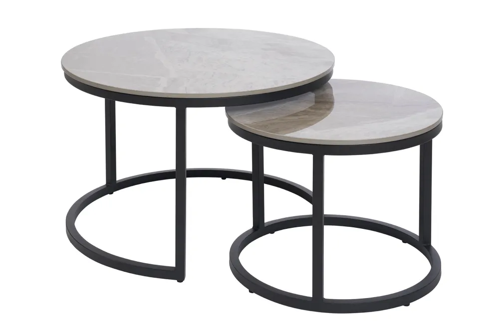 gbo__set_van__salontafels_0.webp GBO - Set van 2 Salontafels Kera - Grijs Keramiek - -70 en -50cm | Belga Meubelen Fashion