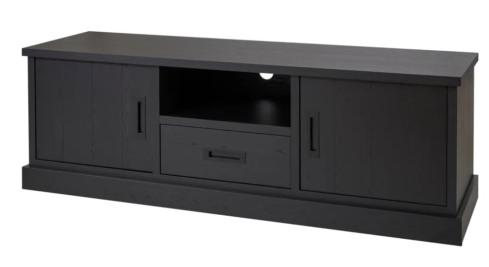 gbo__tvmeubel__raphael__n_0.webp GBO - TV-Meubel Raphael - Nox - 166x55x50cm | Belga Meubelen Outlet