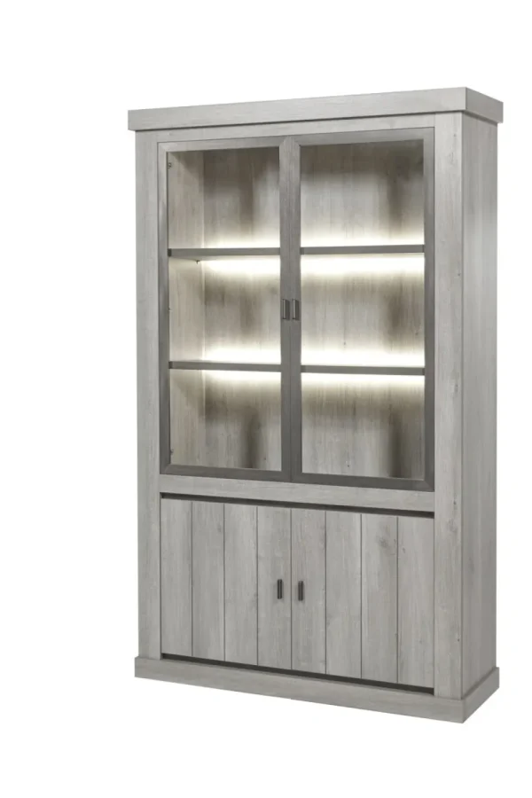 GBO - Vitrine Mathieu - Dark Forest - 135x225x49cm | Belga Meubelen Sale
