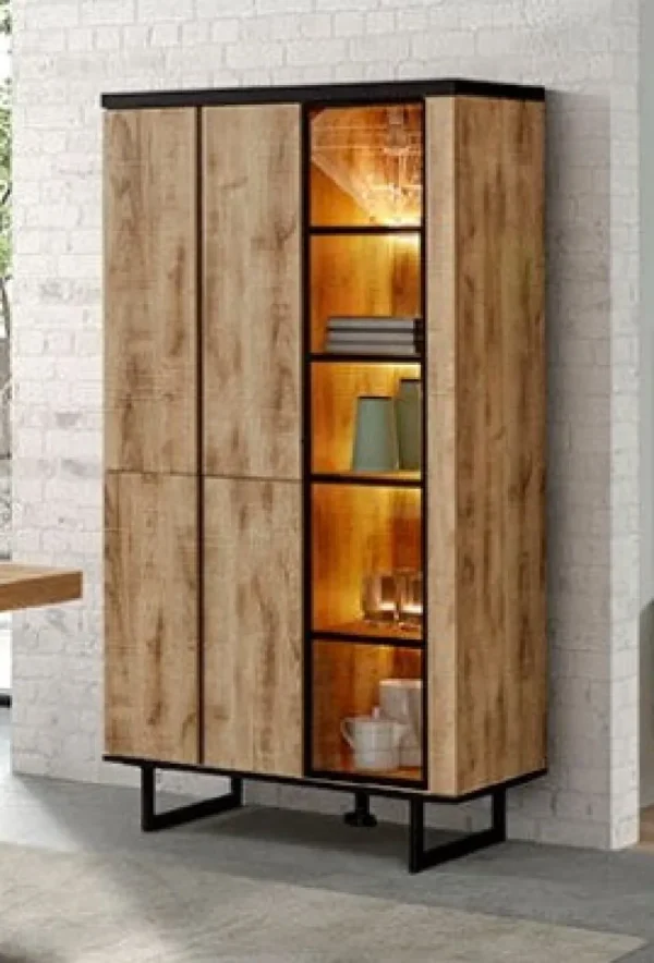 GBO - Vitrine Samson - Orca - 100x180x48cm | Belga Meubelen Online