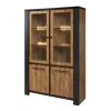 GBO - Vitrine Samuel - Denver oak - 130x195x45cm | Belga Meubelen Outlet