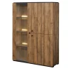 GBO - Vitrine Sharon - Denver oak - 124x180x48cm | Belga Meubelen Sale