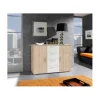 HM - Commode Vera - Eik/Wit - 132x92x38cm | Belga Meubelen New