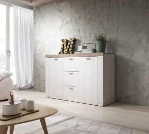 HM - Dressoir Amy 26 - Drie kleuren - 118x118x39cm | Belga Meubelen Outlet
