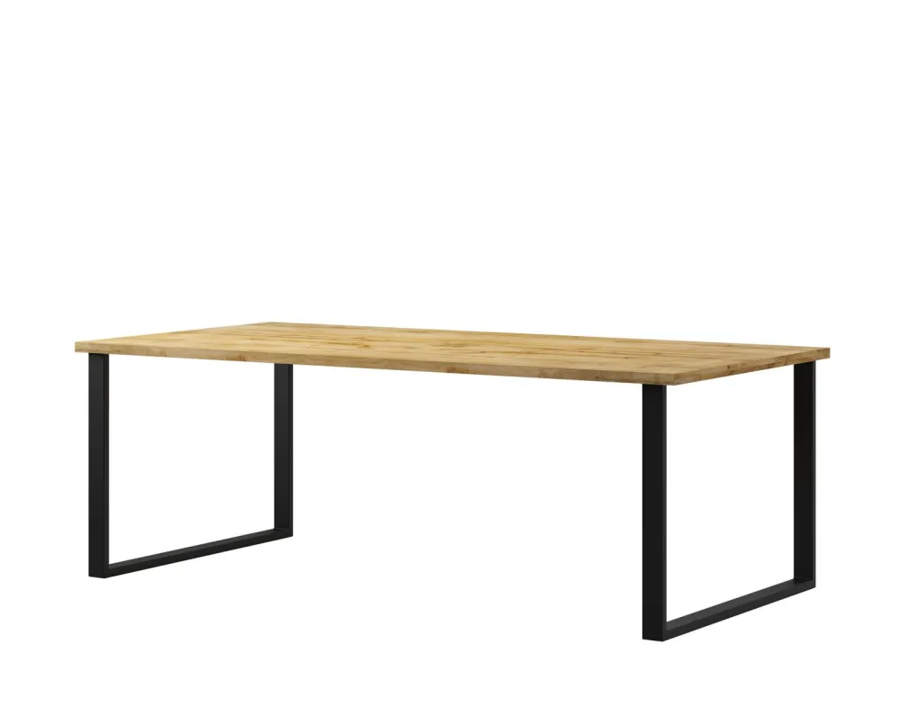 hm__eettafel_halle__eikzw_0.webp HM - Eettafel Halle - Eik/Zwart - 200x76x100cm | Belga Meubelen Clearance
