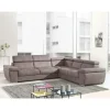 Hoeksalon Carl - Rechts - Stof - Grijs - 305x85x264cm | Belga Meubelen New