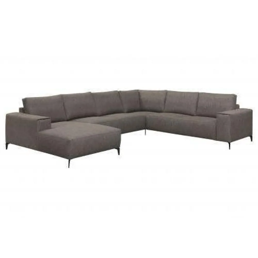 hoeksalon_gabriela__links_0.webp Hoeksalon Gabriela - Links - Stof - Grijs - 165x345x270cm | Belga Meubelen Sale
