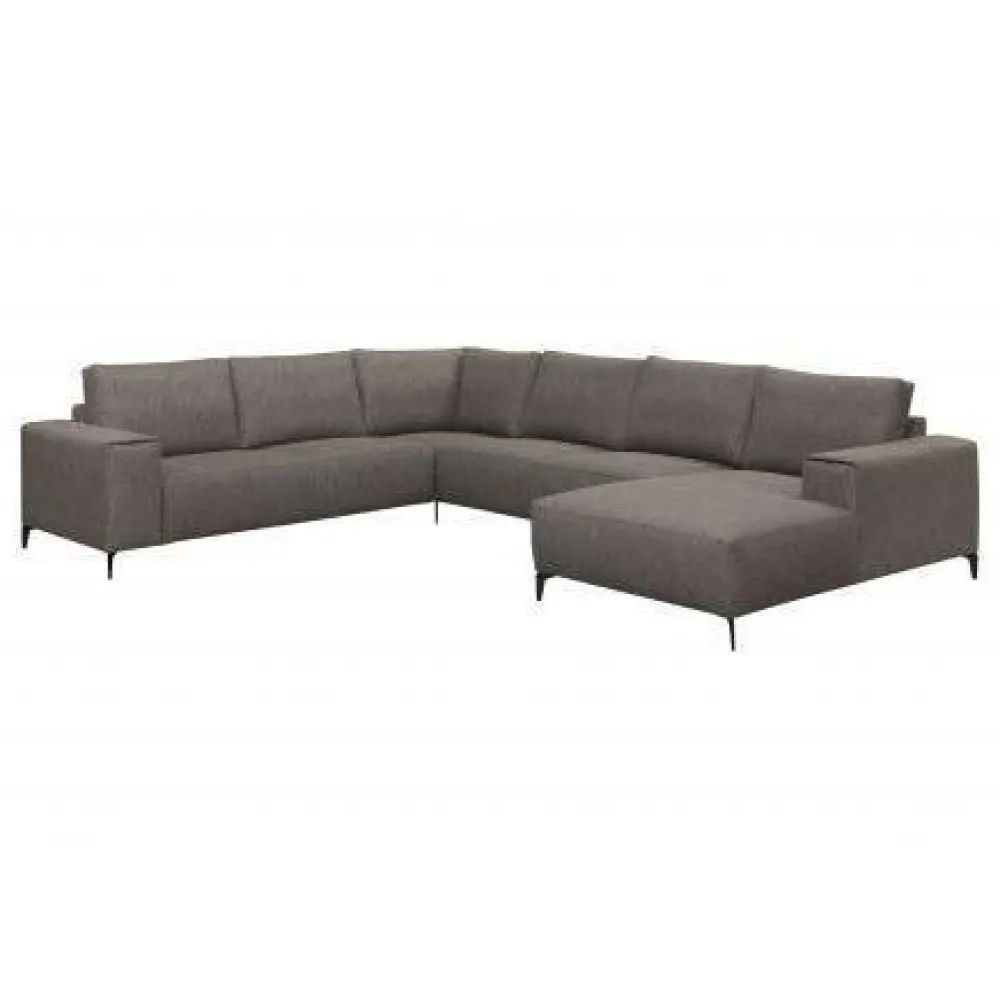 hoeksalon_gabriela__recht_0.webp Hoeksalon Gabriela - Rechts - Stof - Grijs - 270x345x165cm | Belga Meubelen Hot