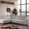 Hoeksalon Jara - Links - Stof - Grijs - 210x82x315cm | Belga Meubelen Discount