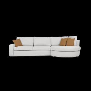 101 - Hoeksalon Lucas - Rechts - Stof - Beige - 368x102x164cm | Belga Meubelen Discount