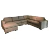 Hoeksalon Mila - Links - Stof - Grijs - 225x325x160cm | Belga Meubelen Outlet
