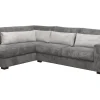 Hoeksalon Sunshine - Links - Stof - Grijs - 230x85x310cm | Belga Meubelen Hot