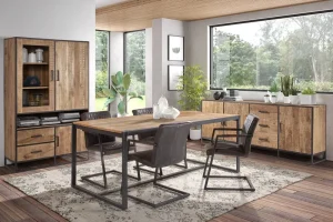 IDE - Eetkamer Madurai - 3delige set - Massief - Mangohout | Belga Meubelen Discount