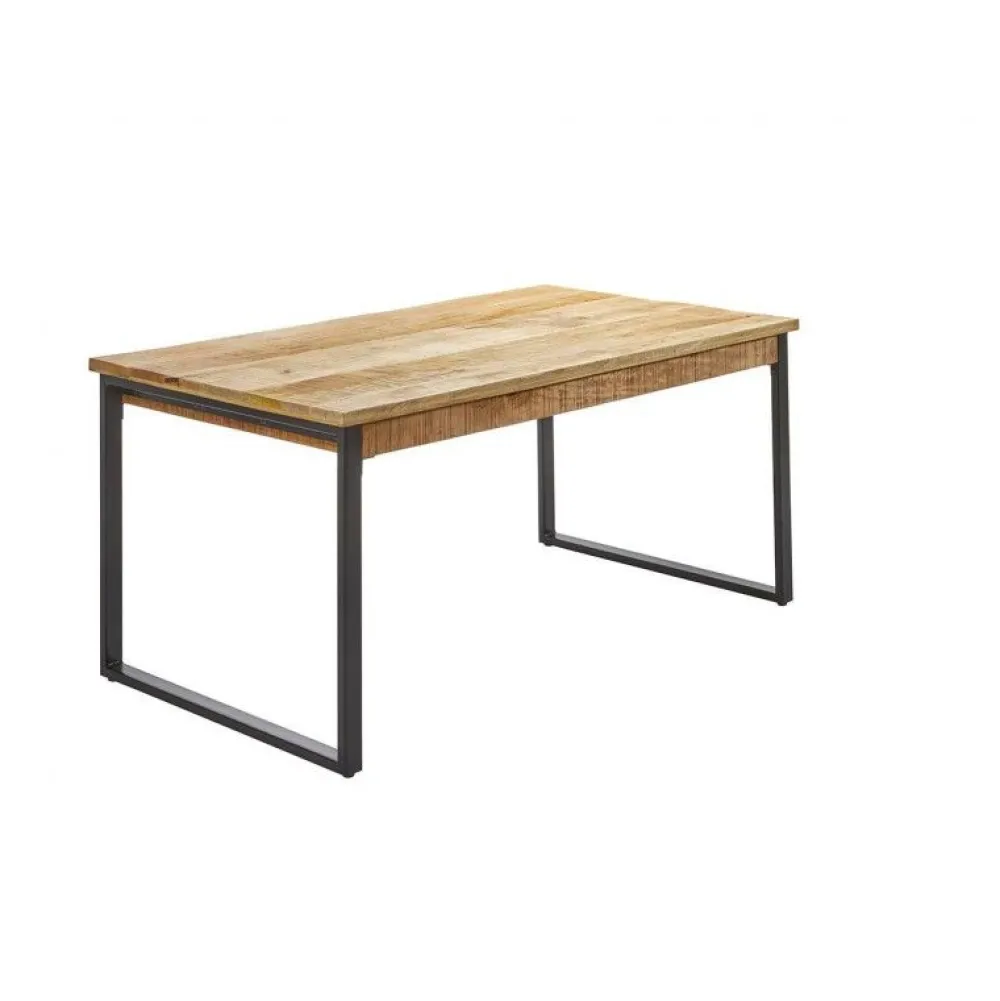 ide__eettafel_san_remo__m_0.webp IDE - Eettafel San Remo - Massief - Mangohout/Zwart - 160x77x90cm | Belga Meubelen Discount