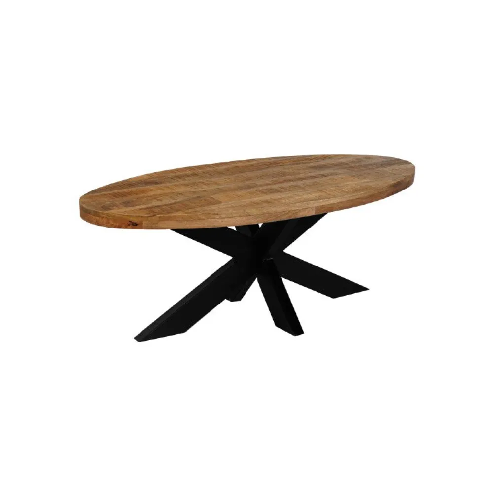 ide__ovale_salontafel_spi_0.webp IDE - Ovale Salontafel Spider – Massief - 120x60cm | Belga Meubelen Outlet
